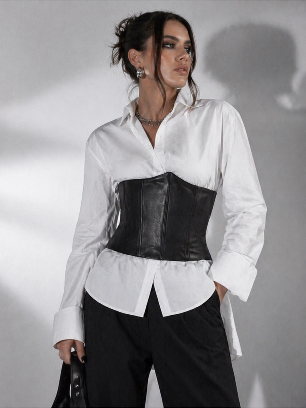New ZARA Leather Corset
